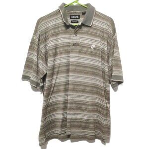 Vintage Ashworth Mens Polo Large Green Short Sleeve Button Casual Collared Top